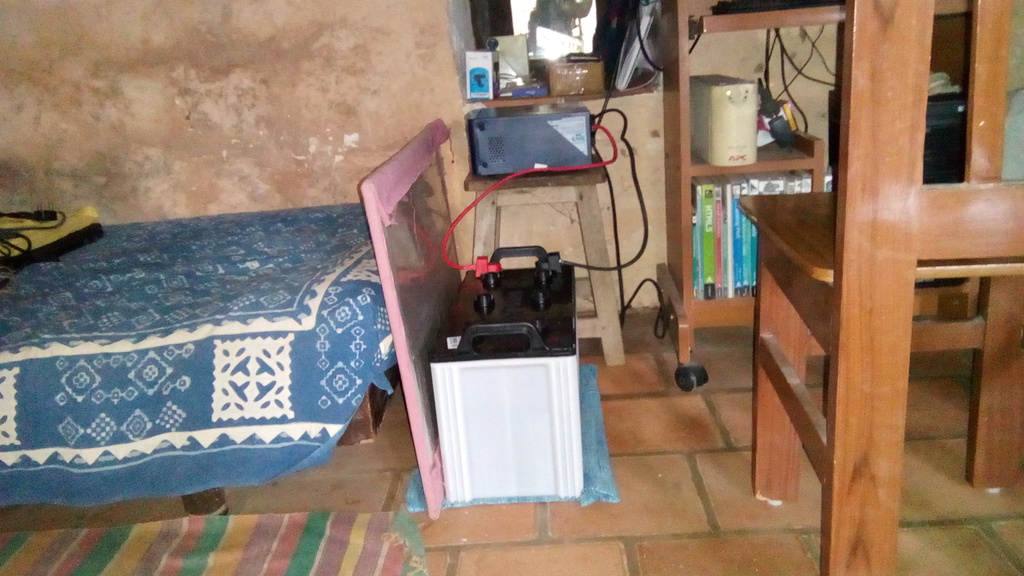 Our UPS system (inverter and battery), when we first got it in January 2022